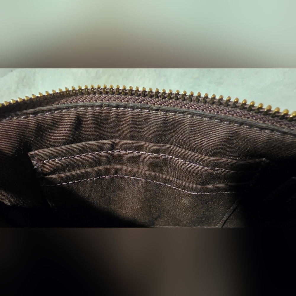 Coach Brown Floral Wristlet (No Call Outs) - Picture 3 of 5